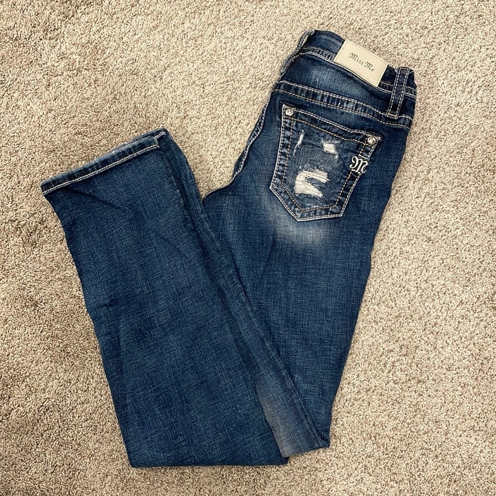 MISS ME Straight Jeans🤍💋